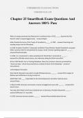 Chapter 25 SmartBook Exam Questions And Answers 100% Pass