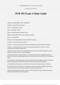 NUR 352 Exam 2 Study Guide