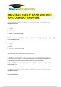 TRUGREEN TEST #1 EXAM 2024 WITH 100% CORRECT ANSWERS