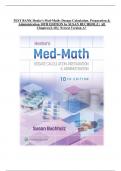 TEST BANK Henke's Med-Math: Dosage Calculation, Preparation & Administration 10TH EDITION by SUSAN BUCHHOLZ | All Chapters (1-10) | Newest Version 2024|2025 A+