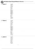 NIH Stroke Scale Group B Patient 1-6 Passing answers Verified Latest Update 2024