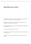 MAN 3025 Exam 2 FGCU Questions and Answers