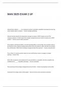 MAN 3025 EXAM 2 UF Questions with Correct Solutions