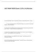 UCF MAN 3025 Exam 1 (Ch.1-4) Review Questions and Answers