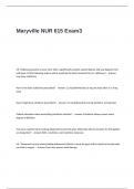 Maryville NUR 615 Exam3 Questions and Answers