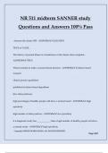 NR 511 midterm SANNER study Questions and Answers 100% Pass