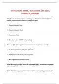 HSPA CRCST EXAM  QUESTIONS AND 100% CORRECT ANSWERS