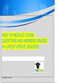 HESI 101 MODULE3 EXAMQUESTIONS ANDANSWERSGRADEDA+ LATEST UPDATE2024/2025