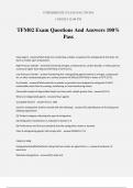 TFM02 Exam Questions And Answers 100% Pass