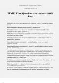 TFM13 Exam Questions And Answers 100% Pass