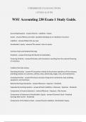 WSU Accounting 230 Exam 1 Study Guide.