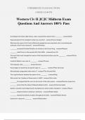 Western Civ II JCJC Midterm Exam Questions And Answers 100% Pass