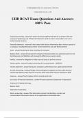 UHD BCAT Exam Questions And Answers 100% Pass