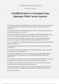 USAREUR Driver's Test Bank Exam Questions With Correct Answers