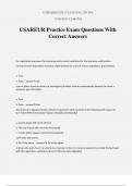 USAREUR Practice Exam Questions With Correct Answers