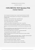 USFK DRIVING TEST Questions With Correct Answers