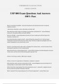 USP 800 Exam Questions And Answers 100% Pass