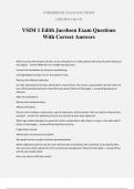 VSIM 1 Edith Jacobsen Exam Questions With Correct Answers