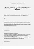 Vsim Edith Exam Questions With Correct Answers