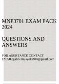 MNP3701 Exam pack 2024(Strategic Sourcing)