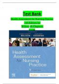 TEST BANK For Health Assessment for Nursing Practice, 7th Edition by Wilson, All Chapters 1 - 24, Complete Newest Version