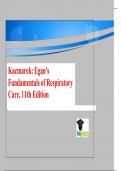 Kacmarek: Egan's Fundamentals of Respiratory Care, 11th Edition