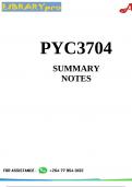 PYC3705 SUMMARY NOTES