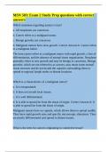 MSN 503: Exam 2 Study Prep questions with correct answers