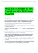 POLI 2051 Chapter 13 Test Questions with All Correct Answers 