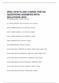 WGU C839 FLASH CARDS FOR OA QUESTIONS ANSWERS WITH SOLUTIONS 2025