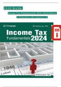 TEST BANK for Income Tax Fundamentals 2024, 42nd Edition by Gerald Whittenburg; ISBN: 9780357900932, All 12 Chapters Covered, Verified Latest Edition