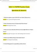 SAFe 5.1 POPM Practice Exam Updated Questions and Answers (2024/2025) (Verified Answers)