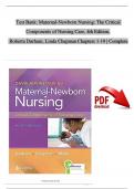 Davis Advantage for Maternal-Newborn Nursing: The Critical Components of Nursing Care, 4th Edition TEST BANK by Roberta Durham, Linda Chapman, Verified Chapters 1 - 19, Complete Newest Version