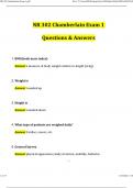 NR302 / NR 302 Exam 1 Updated 2024 Questions and Answers (2024/2025) (Verified Answers) -Chamberlain