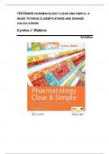 PHARMACOLOGY CLEAR AND SIMPLE A GUIDE TO DRUG CLASSIFICATIONS AND DOSAGE