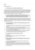 International Criminal Courts and Tribunals: Tutorial & lecture notes used for Exam (grade: 8)