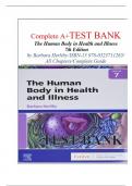 Test Bank The Human Body in Health and Illness 7th Edition by Barbara Herlihy, All Chapters