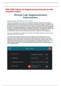 WGU D483 Virtual Lab Supplementary Instructions with complete solution