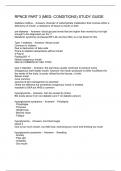 RPNCE PART 3 (MED- CONDITIONS) STUDY GUIDE