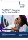 The MCAT® Essentials for Testing Year 2024 