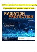 Test Bank for Radiation Protection in Medical Radiography 8th Edition Sherer Chapter 1 - 15 Updated Guide 2022