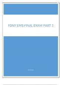 FDNY EMS FINAL EXAM Part 1