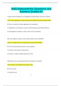 EAQ Osteoarthritis Questions and  Answers Graded A+