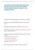 CHAUFFEURS LICENSE (GUAM) EXAM LATEST 2024-2025 WITH ACTUAL QUESTIONS AND CORRECT VERIFIED ANSWERS ALREADY GRADED A+ 100% GUARANTEED PASS!     