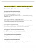 EMR Test #1 (Chapters 1-7) Practice Questions Guaranteed A