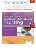 FULL TEST BANK For Davis Advantage for Maternal-Newborn Nursing Critical  Components of Nursing Care 4th Edition by Connie Durham, Roberta; Chapman, Linda; Miller Graded A+     