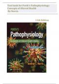 Test Bank - Porth’s Pathophysiology-Concepts of Altered Health States, 11th Edition (Lynn, 2024), Chapter 1-52| Newest Edition 