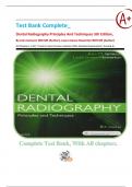 Test Bank Complete_ Dental Radiography Principles And Techniques 5th Edition, By Joen Iannucci & Laura Jansen Howerton| All Chapters 1-35| 7 Units| Latest Version Updates 2024 With Detailed Explanation| Graded A+