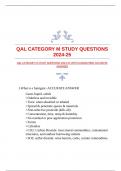 QAL CATEGORY M STUDY QUESTIONS 2024-25 WITH GUARANTEED ACCURATE ANSWERS