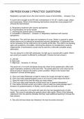 OB PEDS EXAM 2 PRACTICE QUESTIONS 